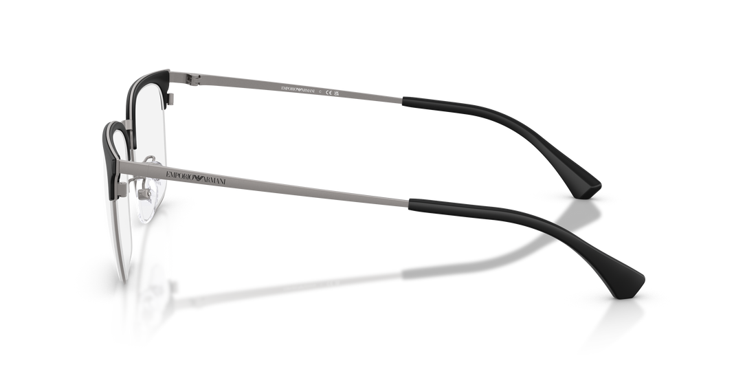 Óculos graduados emporio armani ea1186d 3003 gris square masculino tamanho 55mm - Vista de detalhe