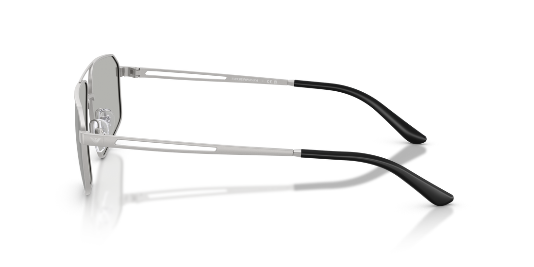 Gafas de sol emporio armani ea2173 30458v plateado pilot masculino talla 59mm - Vista de detalle