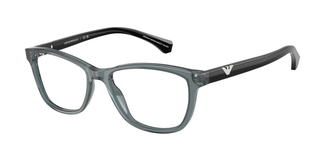 Óculos graduados emporio armani ea3099 6364 gris cat eye femenino tamanho 54mm - Vista principal