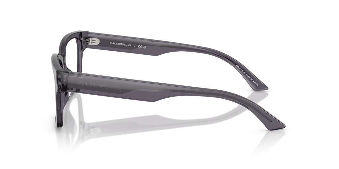 Brillen emporio armani ea3245u 6106 gris rectangular femenino größe 52mm - Detailansicht