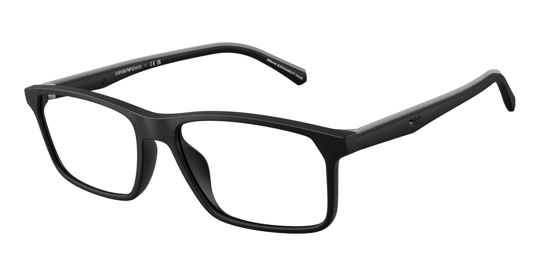 Óculos graduados emporio armani ea3266u 5001 negro pillow masculino tamanho 54mm - Vista principal