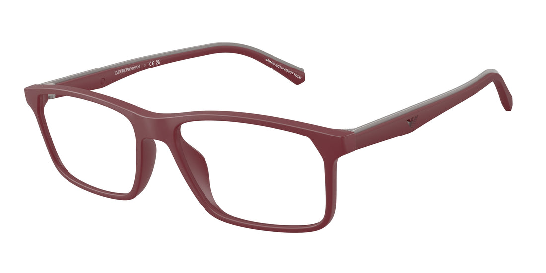 Óculos graduados emporio armani ea3266u 5261 rojo pillow masculino tamanho 54mm - Vista principal