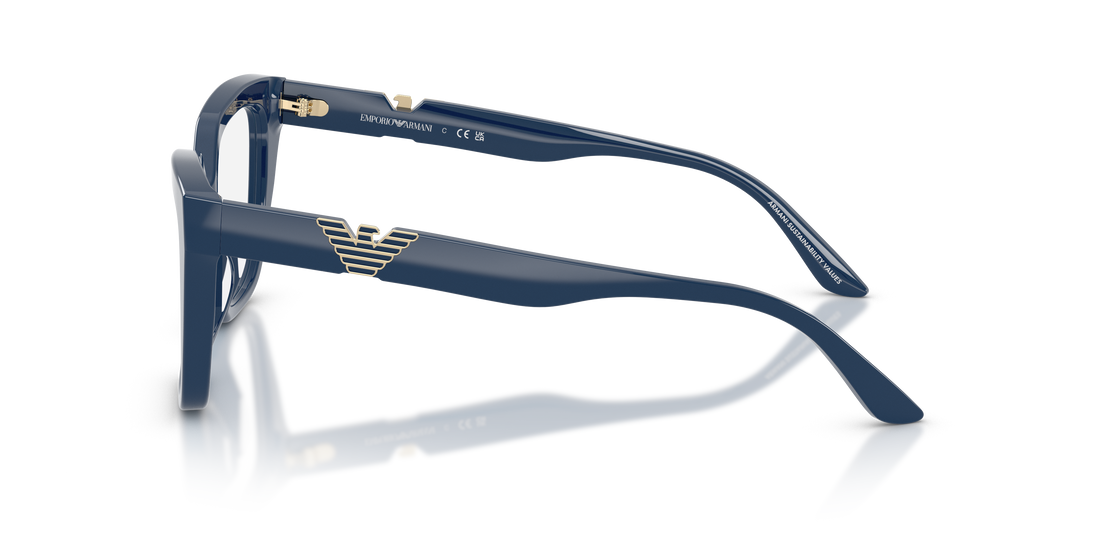 Occhiali da vista emporio armani ea3267u 6325 azul cat eye femenino taglia 52mm - Vista dettagliata