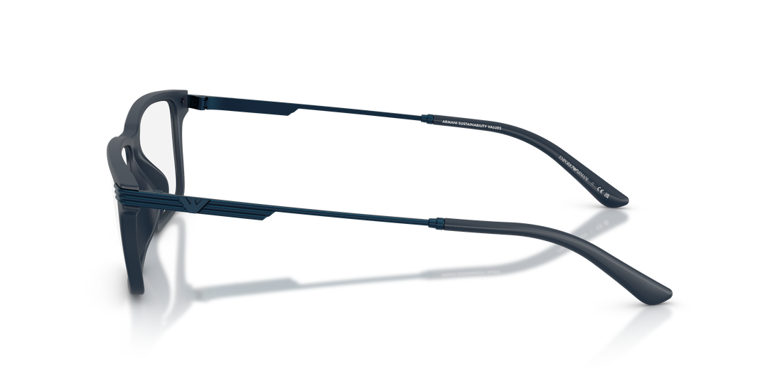 Occhiali da vista emporio armani ea3268u 6185 azul rectangular masculino taglia 53mm - Vista dettagliata