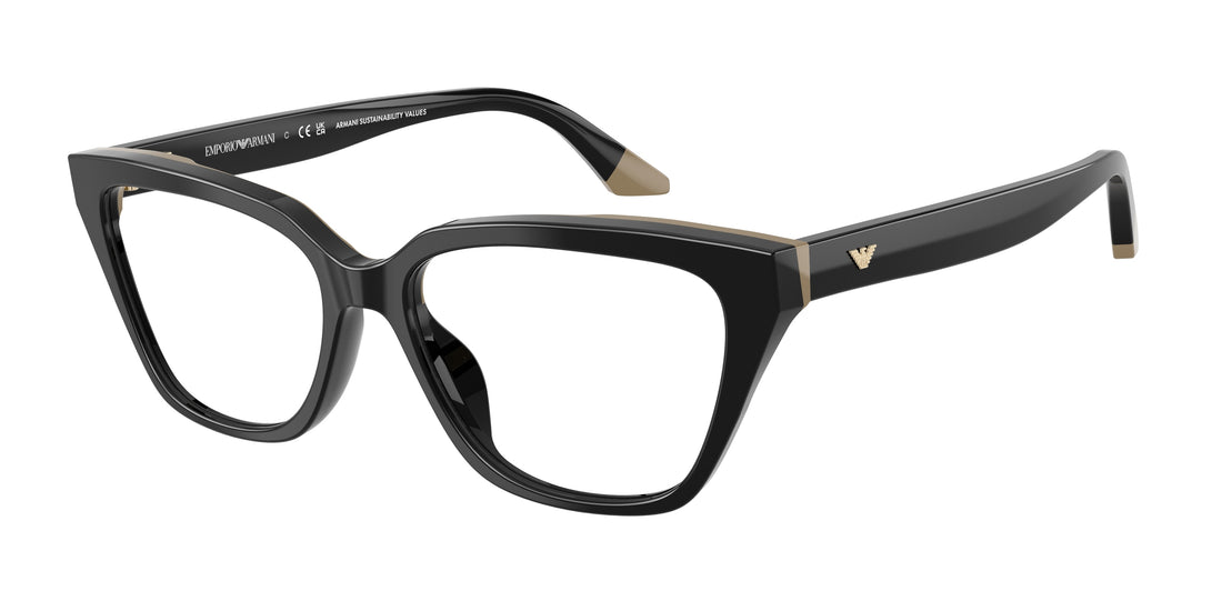 Óculos graduados emporio armani ea3270u 6313 negro cat eye femenino tamanho 53mm - Vista principal