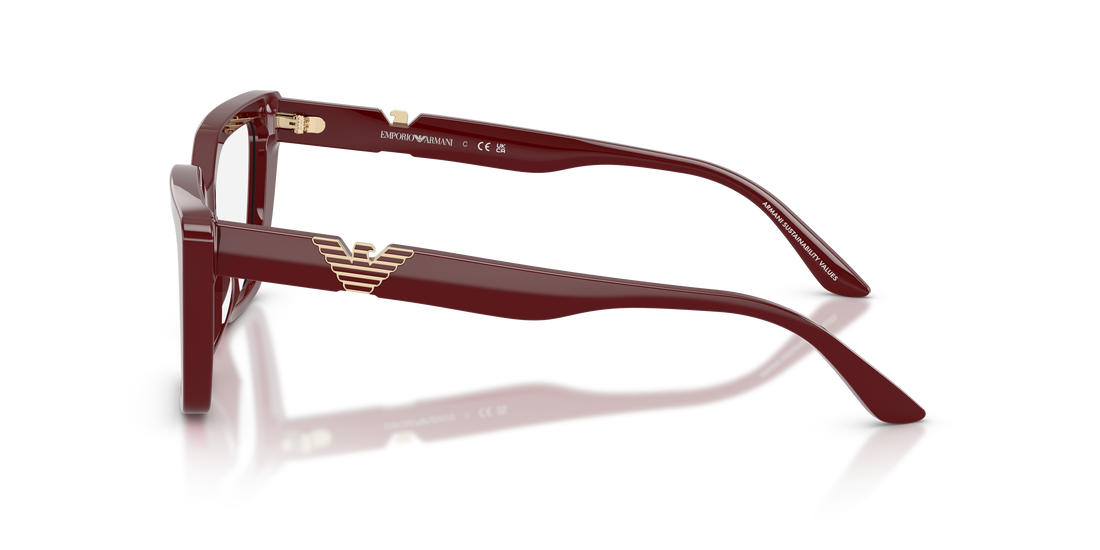 Occhiali da vista emporio armani ea3273u 6323 rojo cat eye femenino taglia 54mm - Vista dettagliata