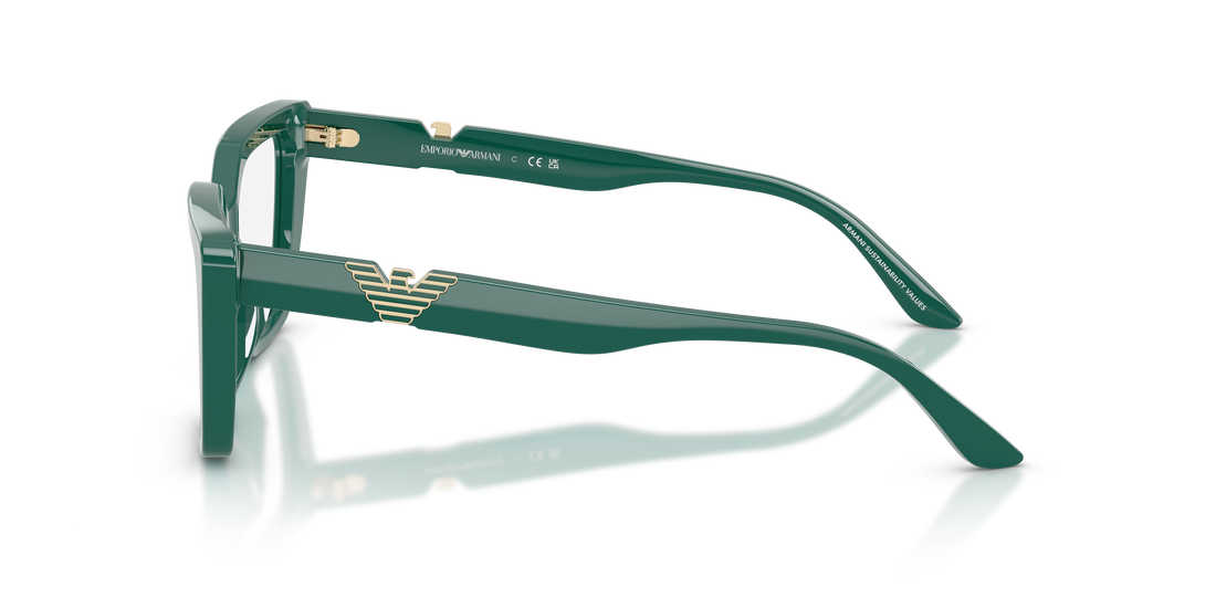 Occhiali da vista emporio armani ea3273u 6324 verde cat eye femenino taglia 52mm - Vista dettagliata