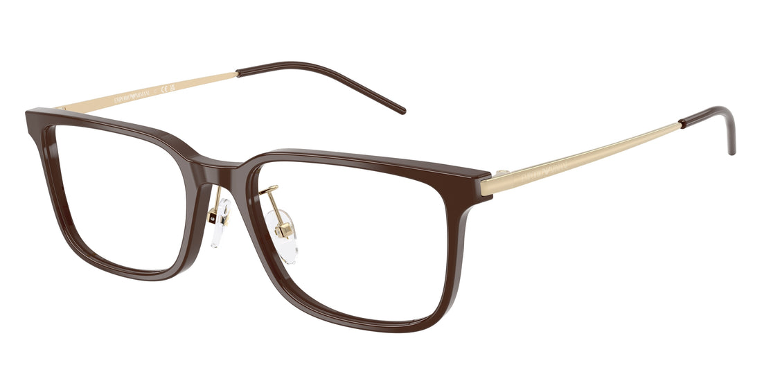 Occhiali da vista emporio armani ea3275d 6336 marron rectangular masculino taglia 56mm - Vista principale