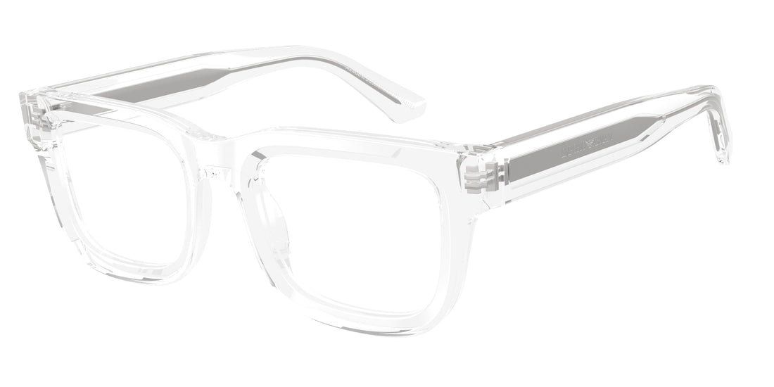 Óculos graduados emporio armani ea3279 6344 transparente square masculino tamanho 49mm - Vista principal