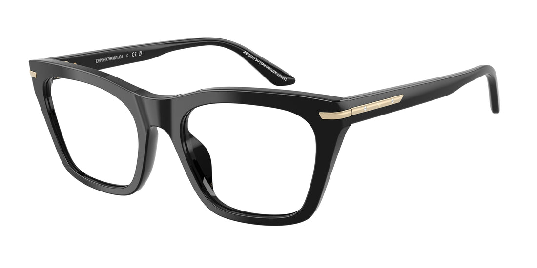 Óculos graduados emporio armani ea3283bu 5017 negro cat eye femenino tamanho 51mm - Vista principal