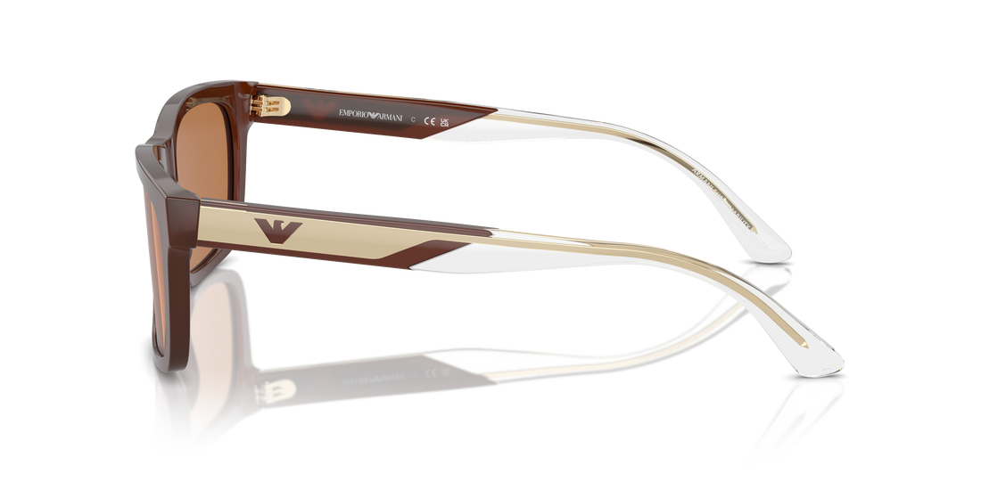 Sonnenbrillen emporio armani ea4224 609573 marron rectangular masculino größe 57mm - Detailansicht