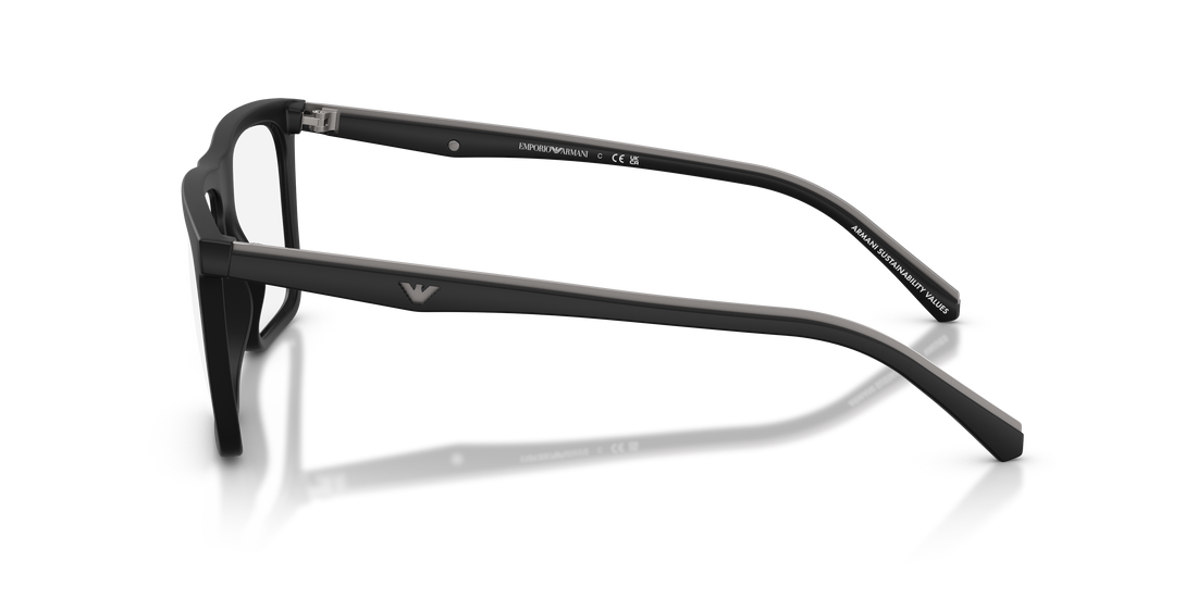 Óculos de sol emporio armani ea4258 50011w negro square masculino tamanho 56mm - Vista de detalhe