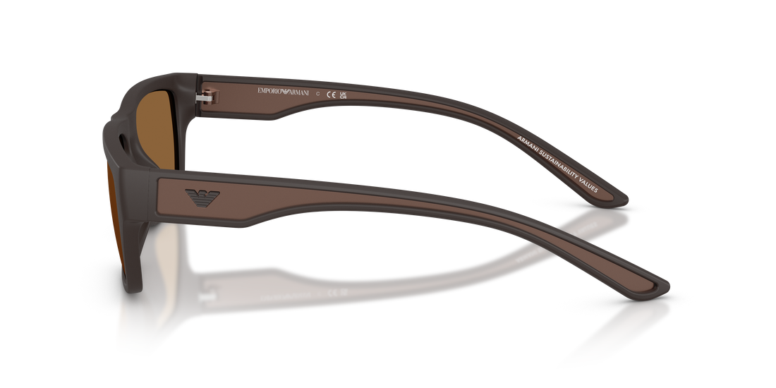 Lunettes de soleil emporio armani ea4267u 618673 marron pillow masculino taille 57mm - Vue détaillée