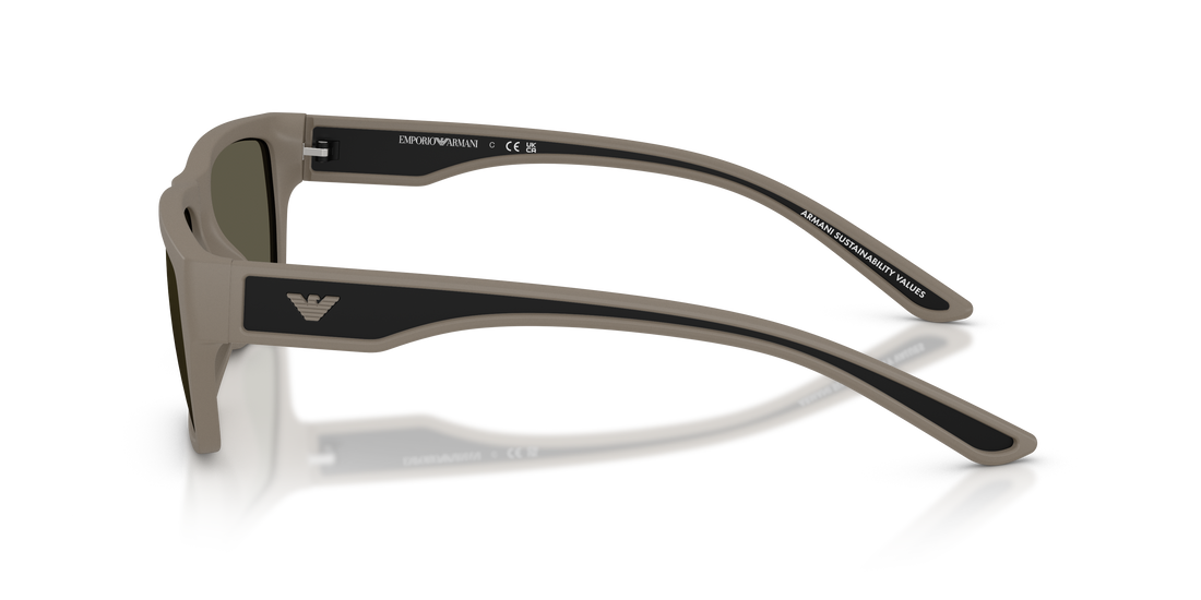 Lunettes de soleil emporio armani ea4267u 636187 marron pillow masculino taille 57mm - Vue détaillée