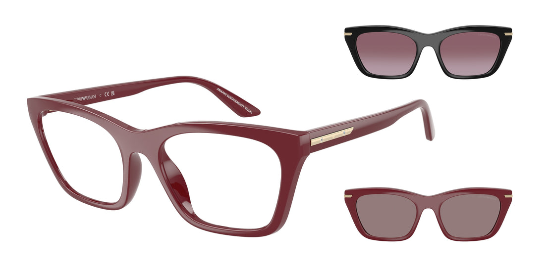 Gafas de sol emporio armani ea4274bu 52611w rojo cat eye femenino talla 55mm - Vista principal