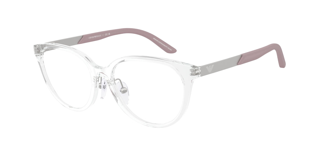Brillen emporio armani ek3010 5893 transparente cat eye infantil größe 48mm - Hauptansicht