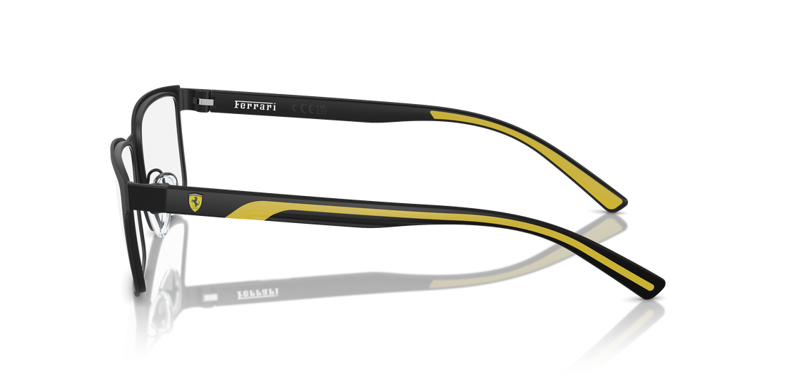 Óculos graduados ferrari scuderia fz7002 101 negro rectangular hombre tamanho 56mm - Vista de detalhe