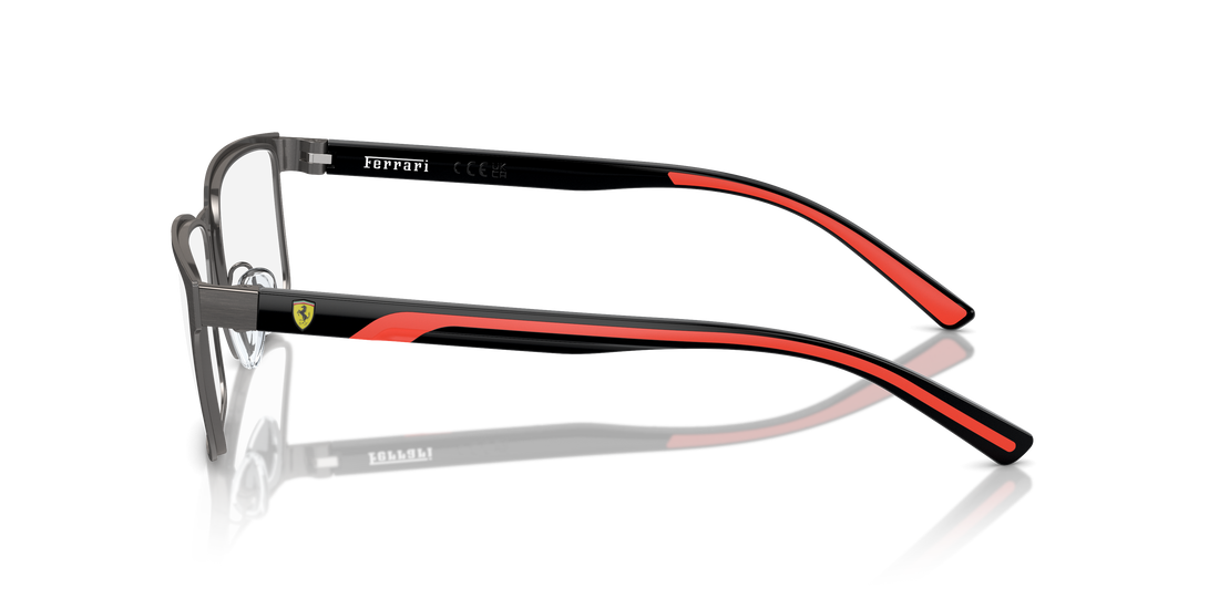 Óculos graduados ferrari scuderia fz7002 111 gris rectangular hombre tamanho 56mm - Vista de detalhe