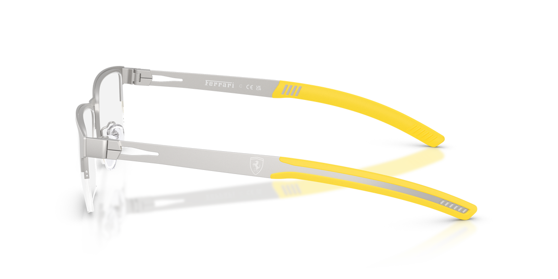 Lunettes de vue ferrari scuderia fz7017d 135 plateado rectangular masculino taille 56mm - Vue détaillée