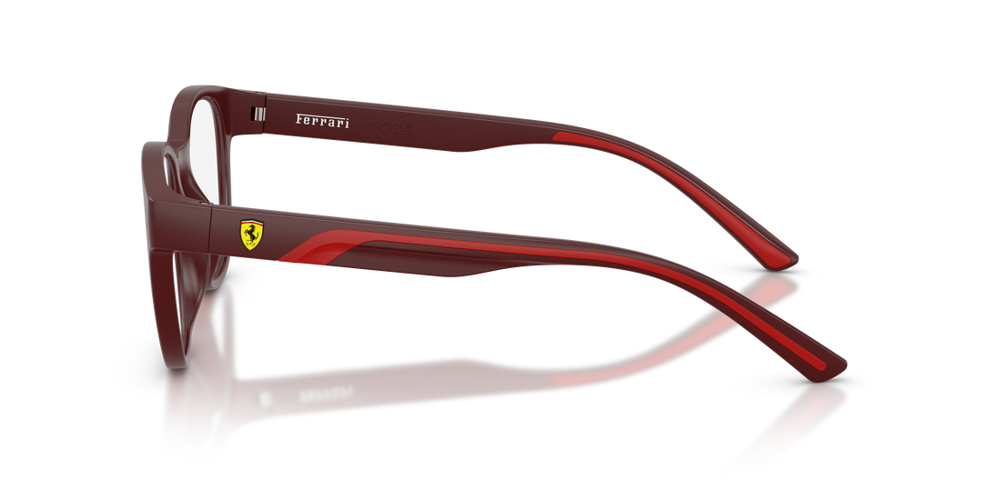 Óculos graduados ferrari scuderia fz8002u 530 rojo pantos masculino tamanho 50mm - Vista de detalhe