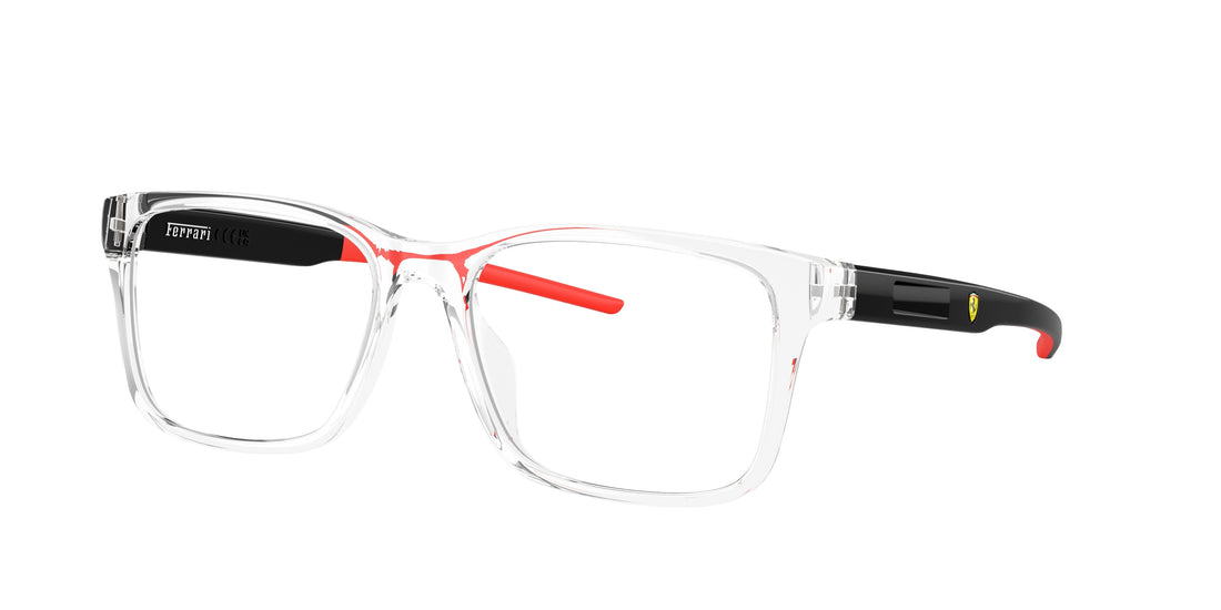 Óculos graduados ferrari scuderia fz8010u 513 transparente square masculino tamanho 54mm - Vista principal