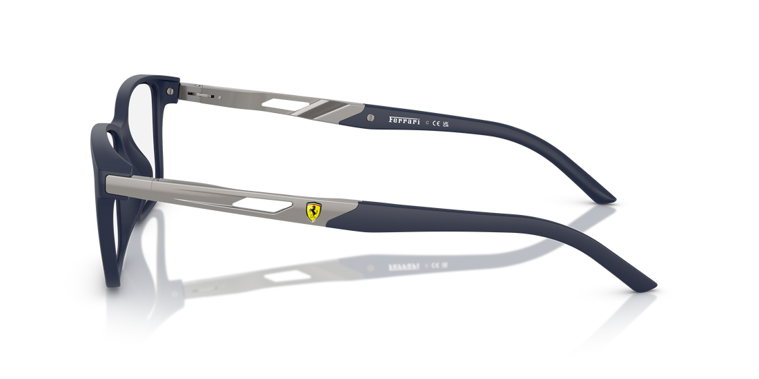 Óculos graduados ferrari scuderia fz8012u 509 azul pillow unisex tamanho 55mm - Vista de detalhe