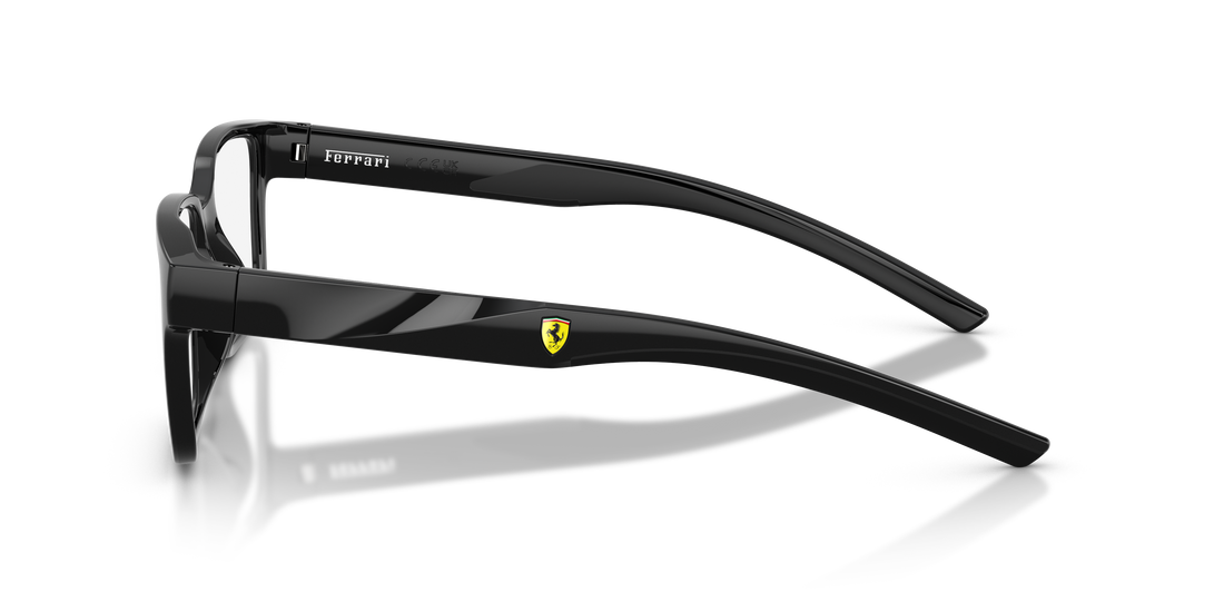 Óculos graduados ferrari scuderia fz8018d 501 negro rectangular masculino tamanho 55mm - Vista de detalhe