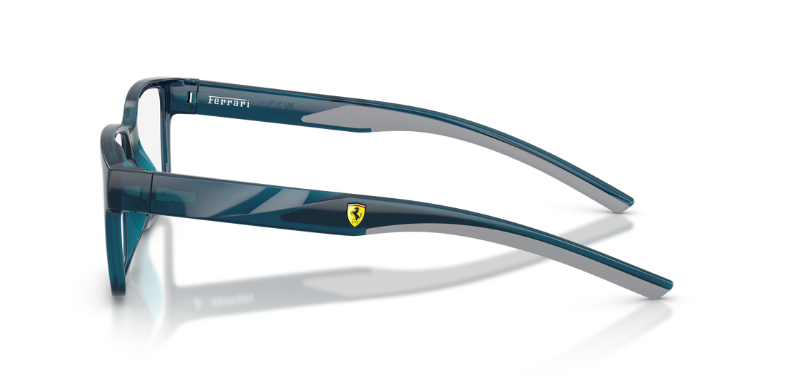 Óculos graduados ferrari scuderia fz8018d 527 azul rectangular masculino tamanho 55mm - Vista de detalhe