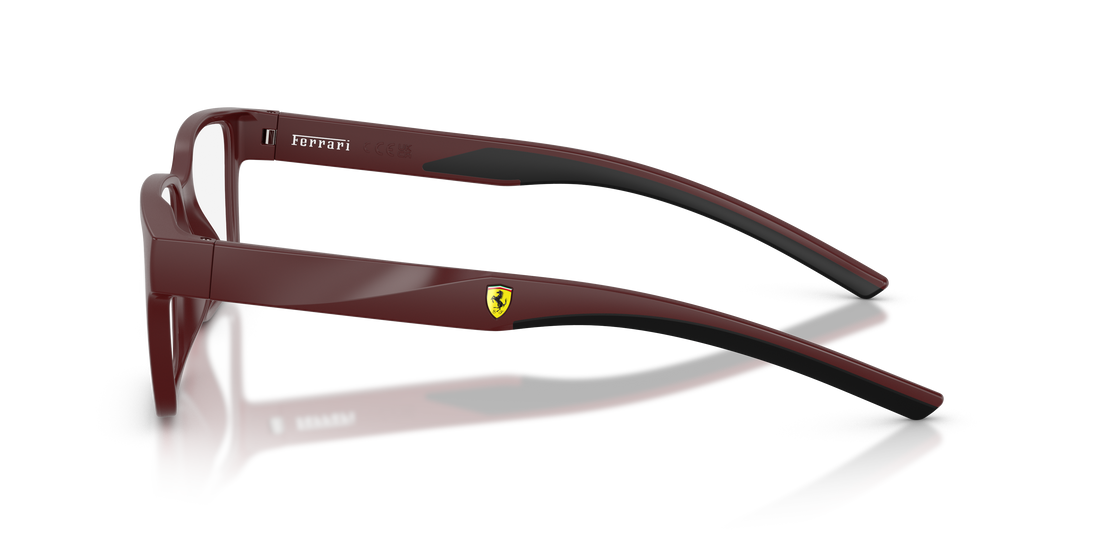 Óculos graduados ferrari scuderia fz8018d 530 burdeos rectangular masculino tamanho 53mm - Vista de detalhe