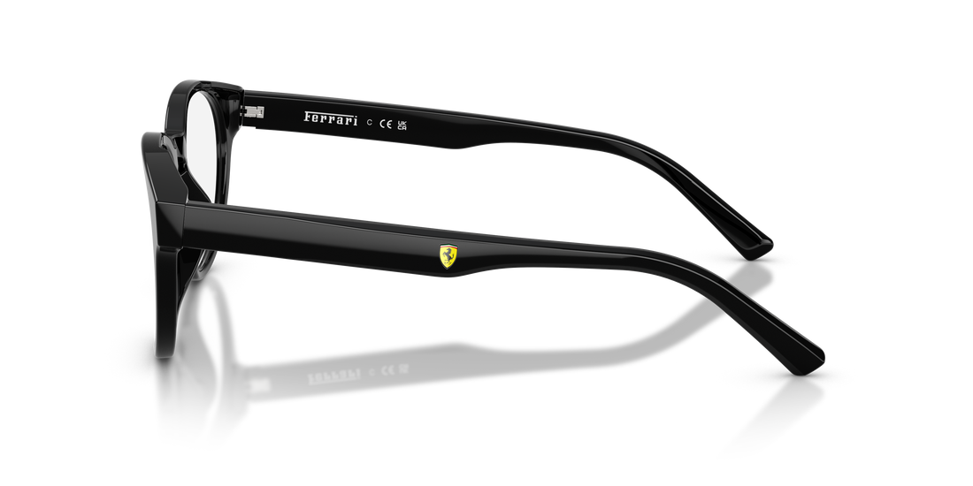 Óculos graduados ferrari scuderia fz8022u 701 negro round masculino tamanho 51mm - Vista de detalhe