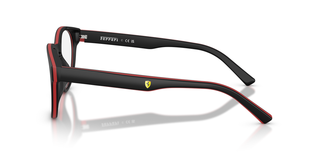 Gafas graduadas ferrari scuderia fz8022u 744 negro round masculino talla 51mm - Vista de detalle