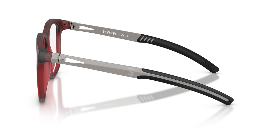 Óculos graduados ferrari scuderia fz8027u 508 violeta pillow masculino tamanho 53mm - Vista de detalhe