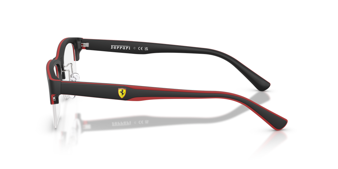 Óculos graduados ferrari scuderia fz8028 757 negro pillow unisex tamanho 55mm - Vista de detalhe