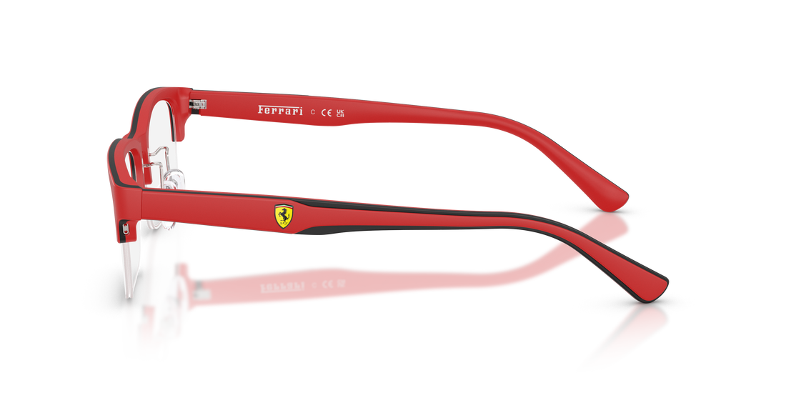 Óculos graduados ferrari scuderia fz8028 758 rojo pillow unisex tamanho 53mm - Vista de detalhe