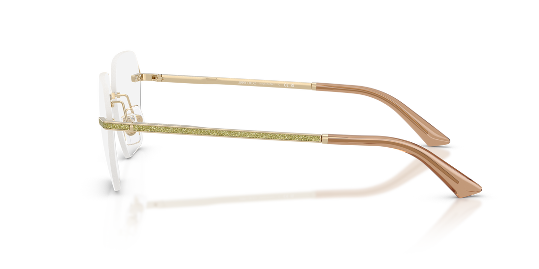 Occhiali da vista jimmy choo jc2016j 3006 dorado irregular femenino taglia 56mm - Vista dettagliata
