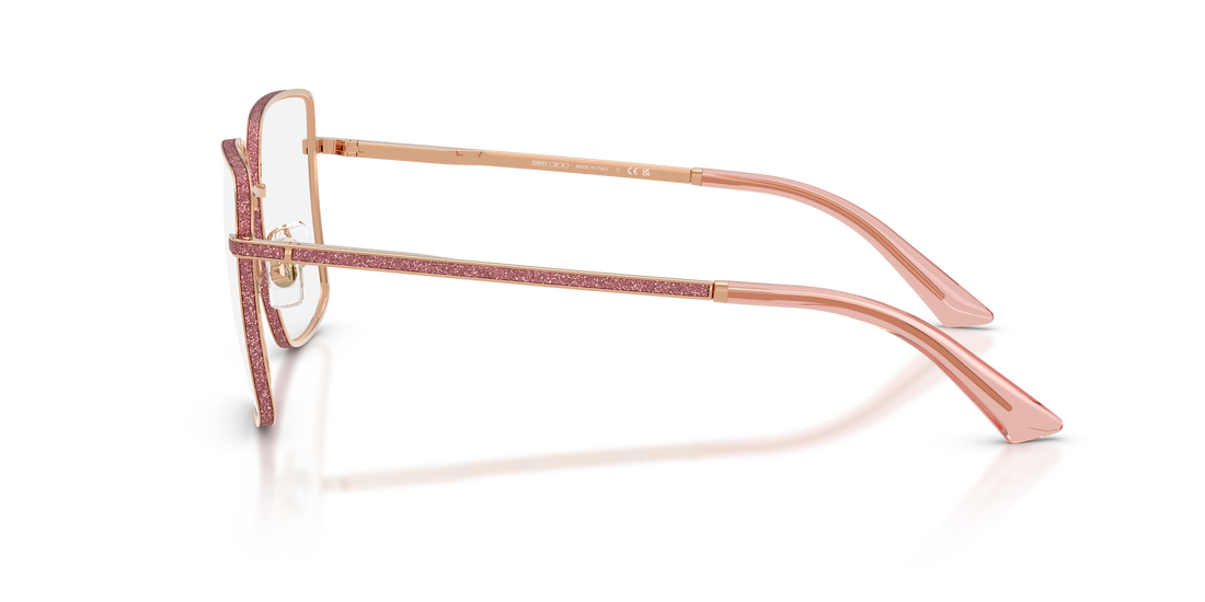 Occhiali da vista jimmy choo jc2017j 3008 dorado square femenino taglia 55mm - Vista dettagliata