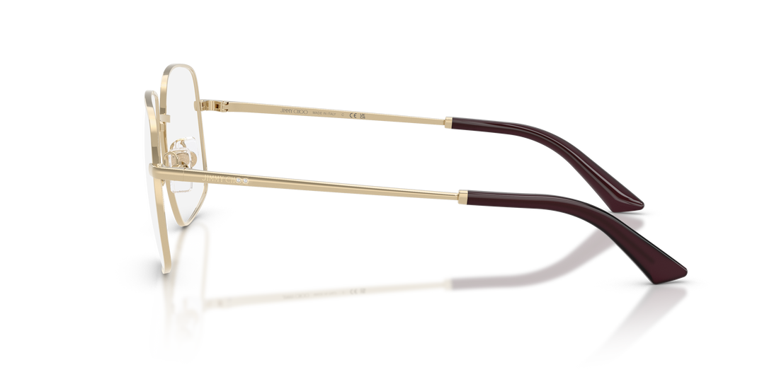 Gafas graduadas jimmy choo jc2019b 3017 dorado square femenino talla 52mm - Vista de detalle