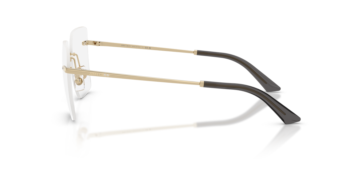 Gafas graduadas jimmy choo jc2020b 3006 dorado square femenino talla 55mm - Vista de detalle