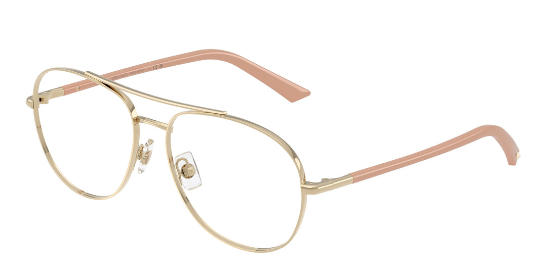 Gafas graduadas jimmy choo jc2021 3027 dorado pilot femenino talla 54mm - Vista principal