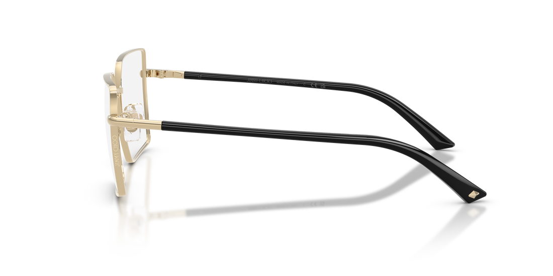 Gafas graduadas jimmy choo jc2022 3006 dorado square femenino talla 55mm - Vista de detalle
