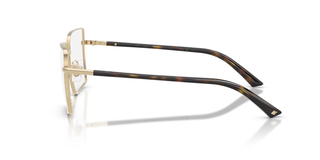 Gafas graduadas jimmy choo jc2022 3017 dorado square femenino talla 55mm - Vista de detalle