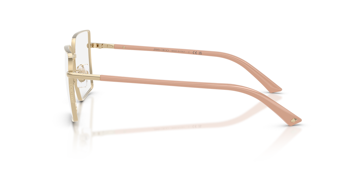 Gafas graduadas jimmy choo jc2022 3027 dorado square femenino talla 53mm - Vista de detalle