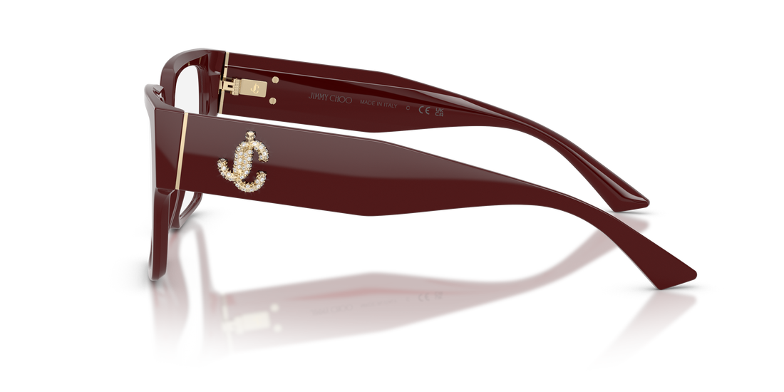 Gafas graduadas jimmy choo jc3032b 5057 rojo square femenino talla 53mm - Vista de detalle