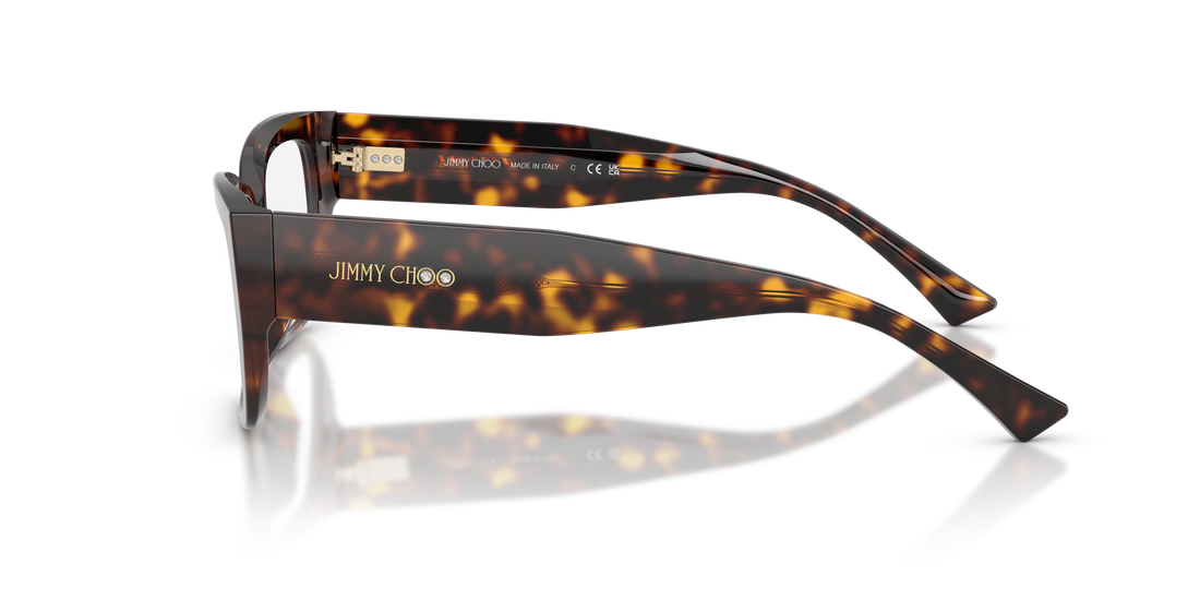 Occhiali da vista jimmy choo jc3041bu 5002 havana pillow femenino taglia 52mm - Vista dettagliata