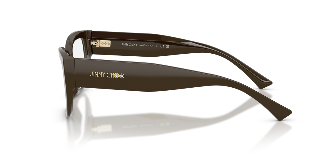 Occhiali da vista jimmy choo jc3041bu 5060 verde pillow femenino taglia 52mm - Vista dettagliata