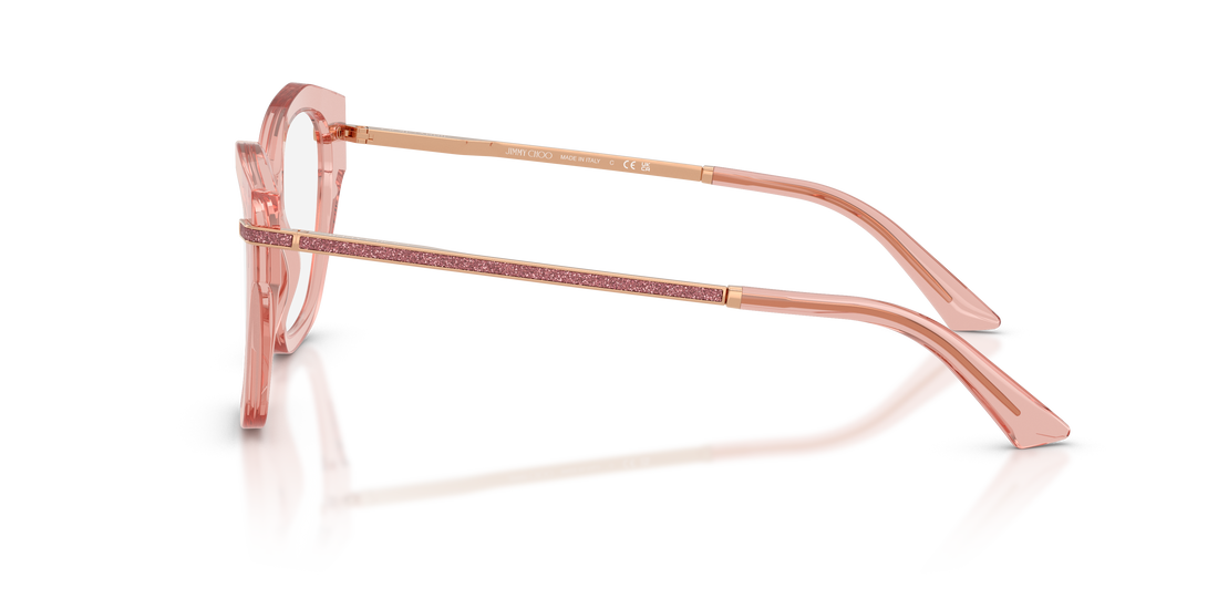 Occhiali da vista jimmy choo jc3043j 5079 rosa cat eye femenino taglia 54mm - Vista dettagliata