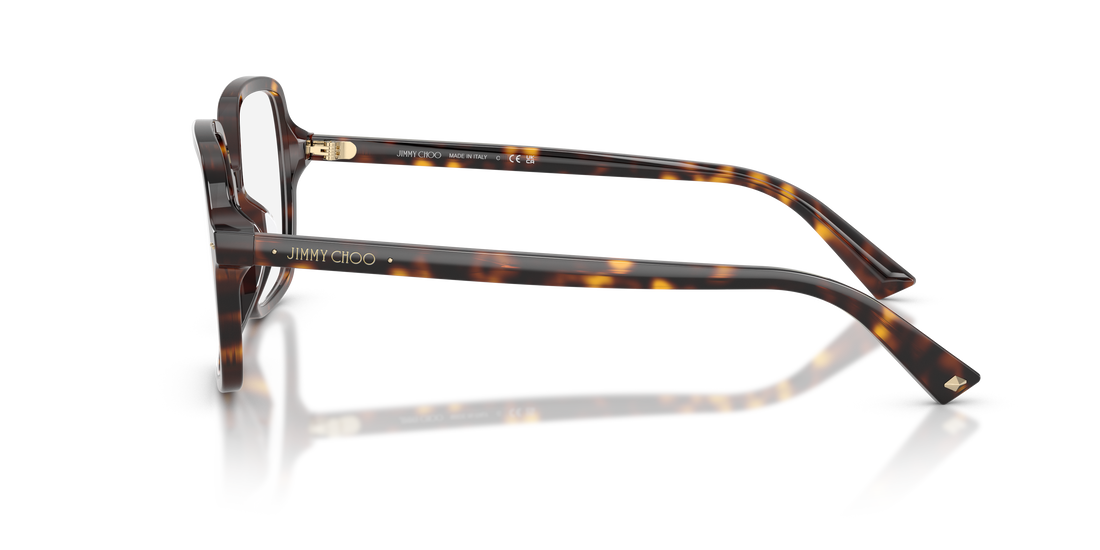 Occhiali da vista jimmy choo jc3046u 5002 havana square femenino taglia 55mm - Vista dettagliata