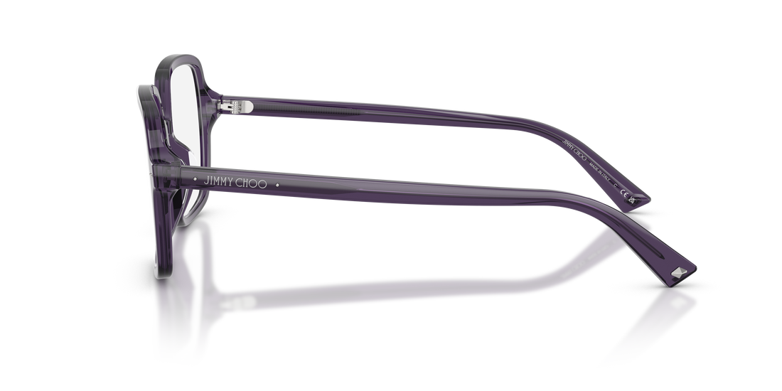 Brillen jimmy choo jc3046u 5087 violeta square femenino größe 55mm - Detailansicht