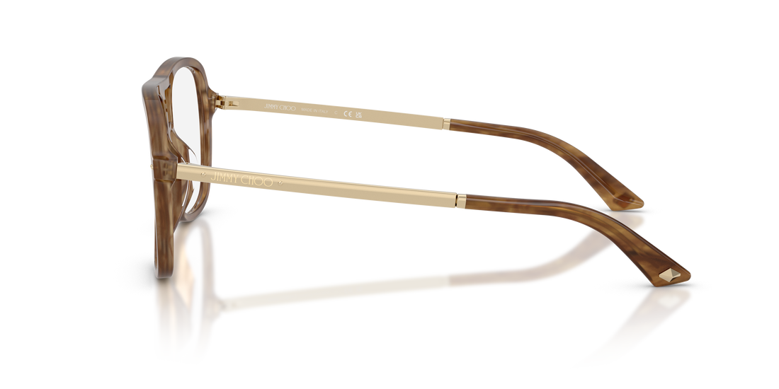 Occhiali da vista jimmy choo jc3052u 5085 marron pilot femenino taglia 55mm - Vista dettagliata