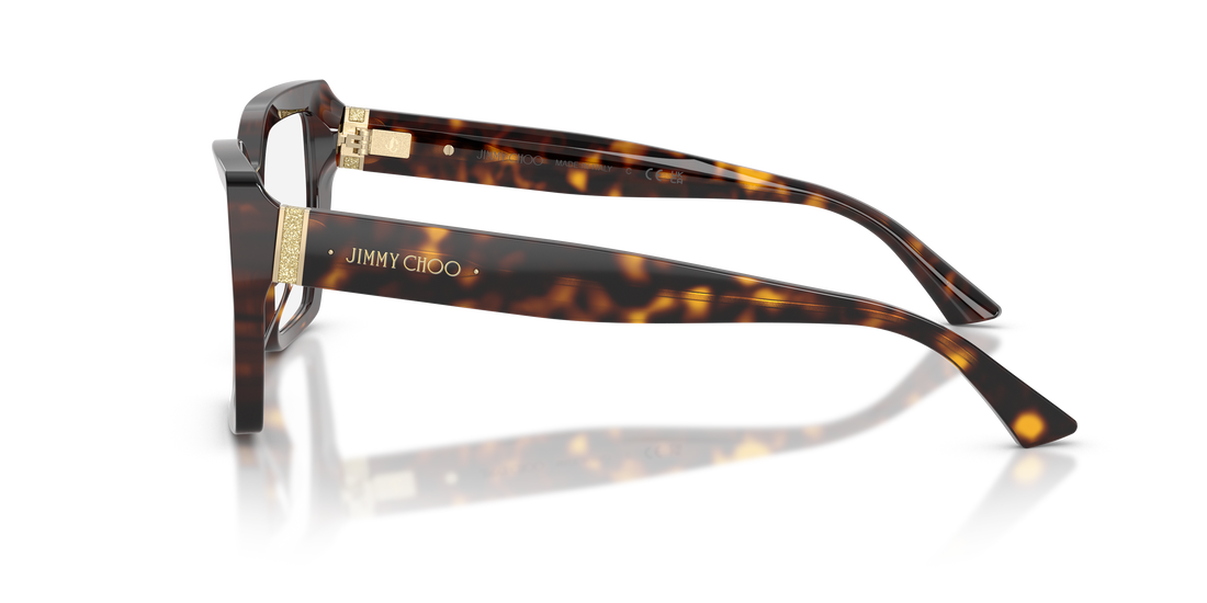 Occhiali da vista jimmy choo jc3053ju 5002 havana irregular femenino taglia 52mm - Vista dettagliata